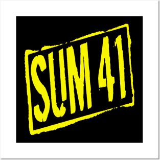 sum 41 yellow vintage Posters and Art